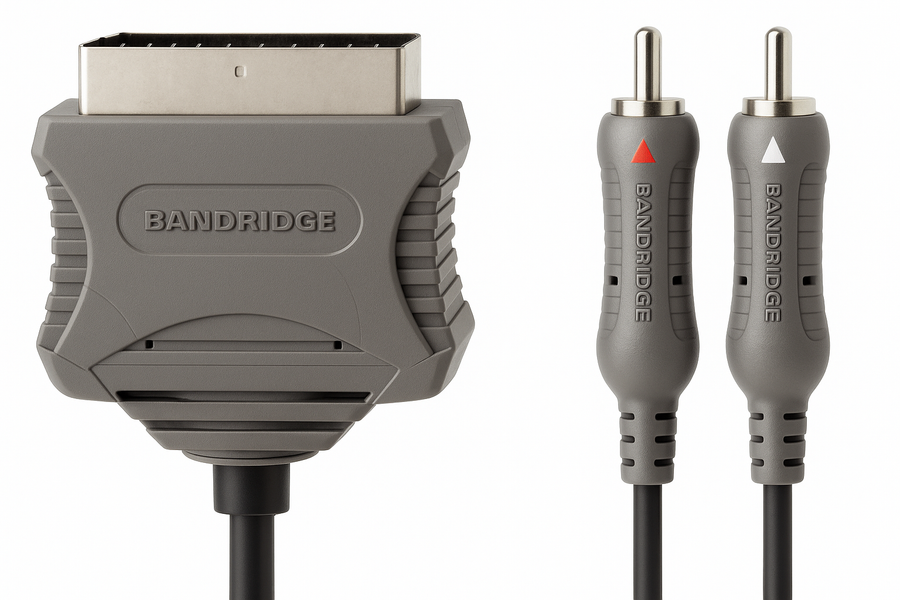 Brandrige-VL-7582 SCART Video Cable 1,5 m – SCART Male / 2 × RCA Male (Nieuw)