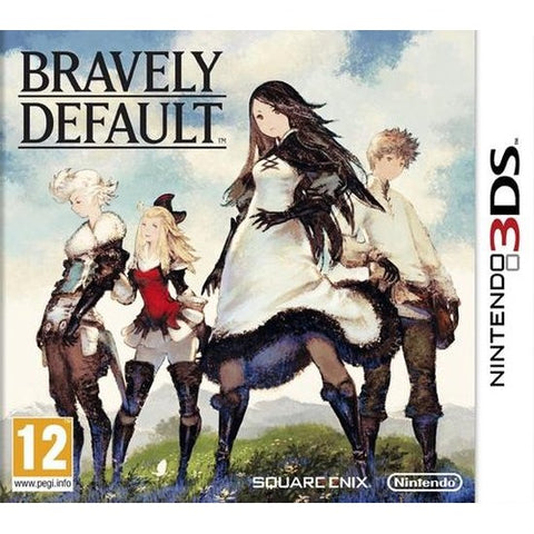 Nintendo 3DS Bravely Default, doos voorkant, tweedehands