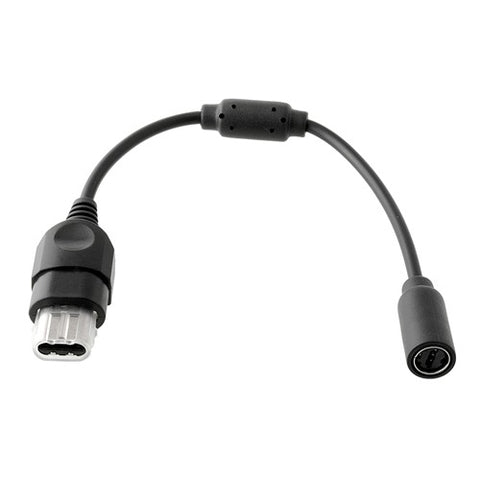 Breakaway adapter voor Xbox Original controllers, zwart, korte kabel met controllerstekker en aansluiting