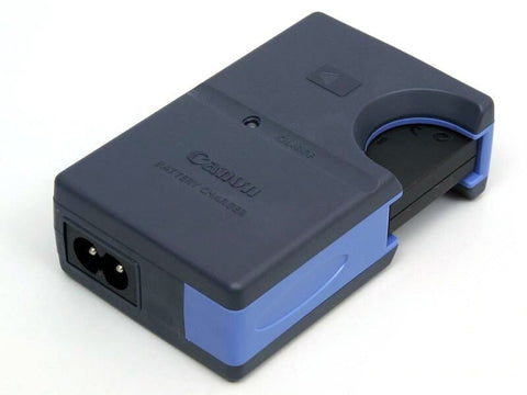 Canon CB-2LSE acculader voor NB-1L en NB-1LH, grijze lader met blauwe zijkanten, tweedehands