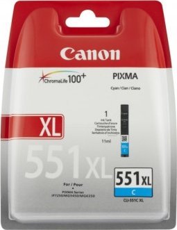 Canon CLI - 551XL BK - Inktcartridge - Cyaan (Nieuw)