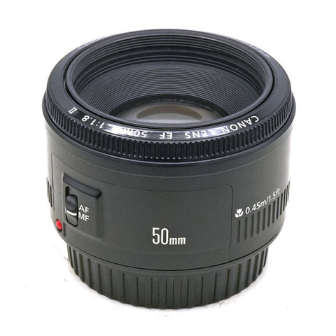 Canon-EF 50mm f/1.8 II Lens - Zwart Tweedehands