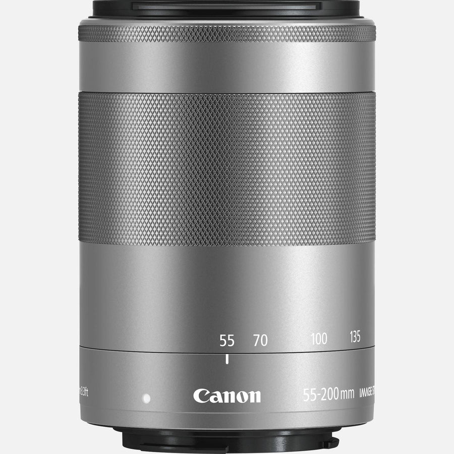 Canon-EF-M 55-200mm f/4.5-6.3 IS STM - Zilver Tweedehands
