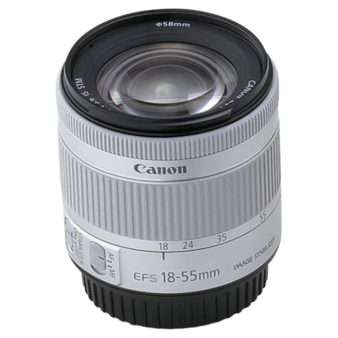 Canon-EF-S 18-55mm f/4-5.6 IS STM - Zilver Tweedehands