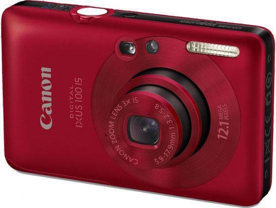 Canon-IXUS 100 IS Digitale Compact Camera - Rood (In doos)-tweedehands
