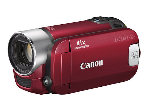 Canon-Legria FS306 E Digitale Videocamera - Rood Tweedehands