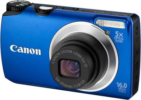 Canon-PowerShot A3300 IS Digitale Compact Camera - Blauw Tweedehands