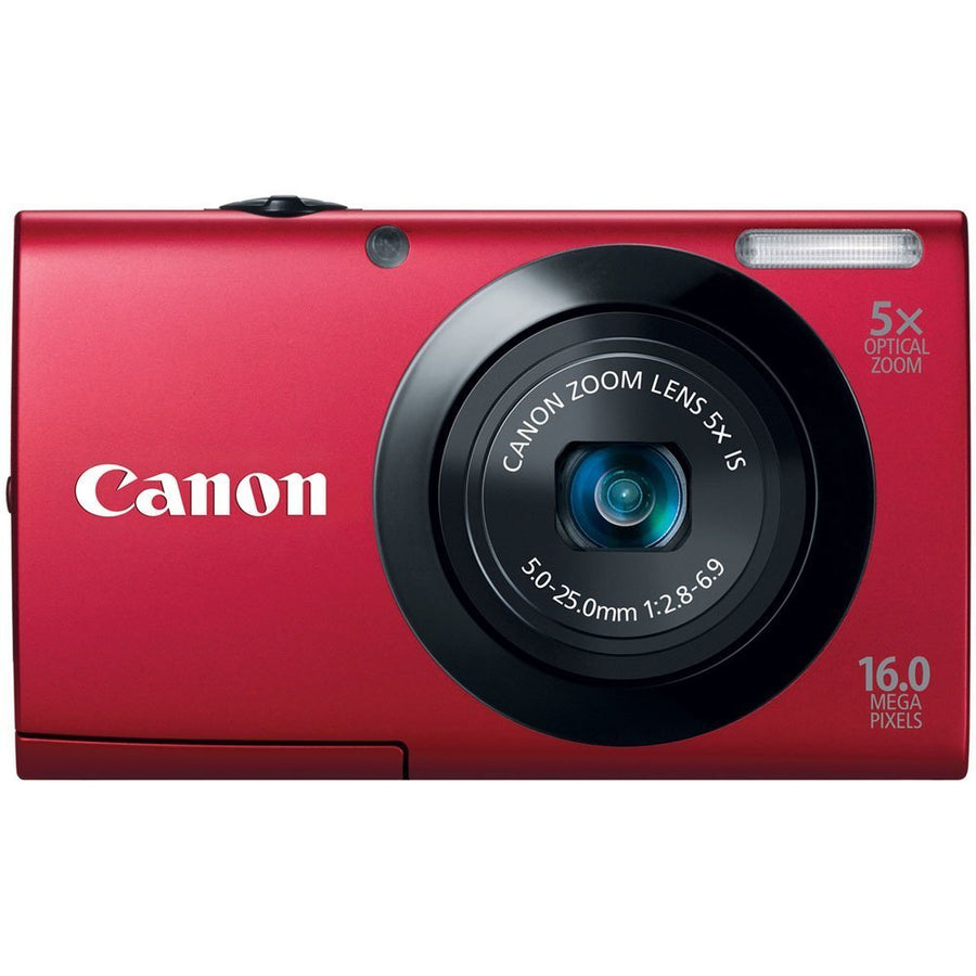 Canon-PowerShot A3400 IS HD Digitale Compact Camera - Rood Tweedehands
