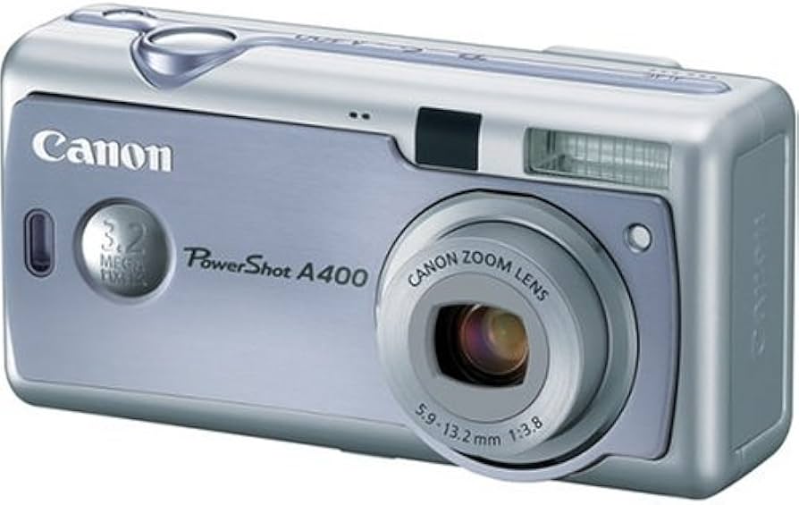 Canon-PowerShot A400 Digitale Compact Camera - Zilver/Blauw Tweedehands