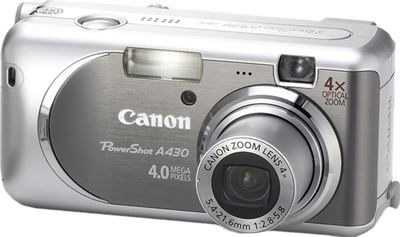 Canon-PowerShot A410 Digitale Compact Camera - Zilver Tweedehands