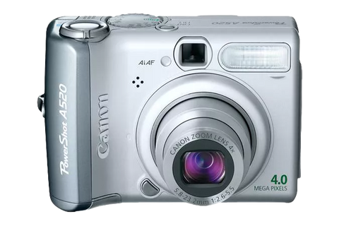 Canon-PowerShot A520 Digitale Compact Camera - Zilver Tweedehands