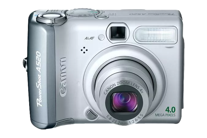 Canon-PowerShot A520 Digitale Compact Camera - Zilver Tweedehands