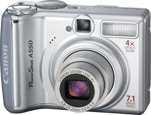 Canon-PowerShot A550 Digitale Compact Camera - Zilver Tweedehands
