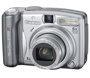 Canon-PowerShot A720 Digitale Compact Camera - Zilver (In doos) Tweedehands