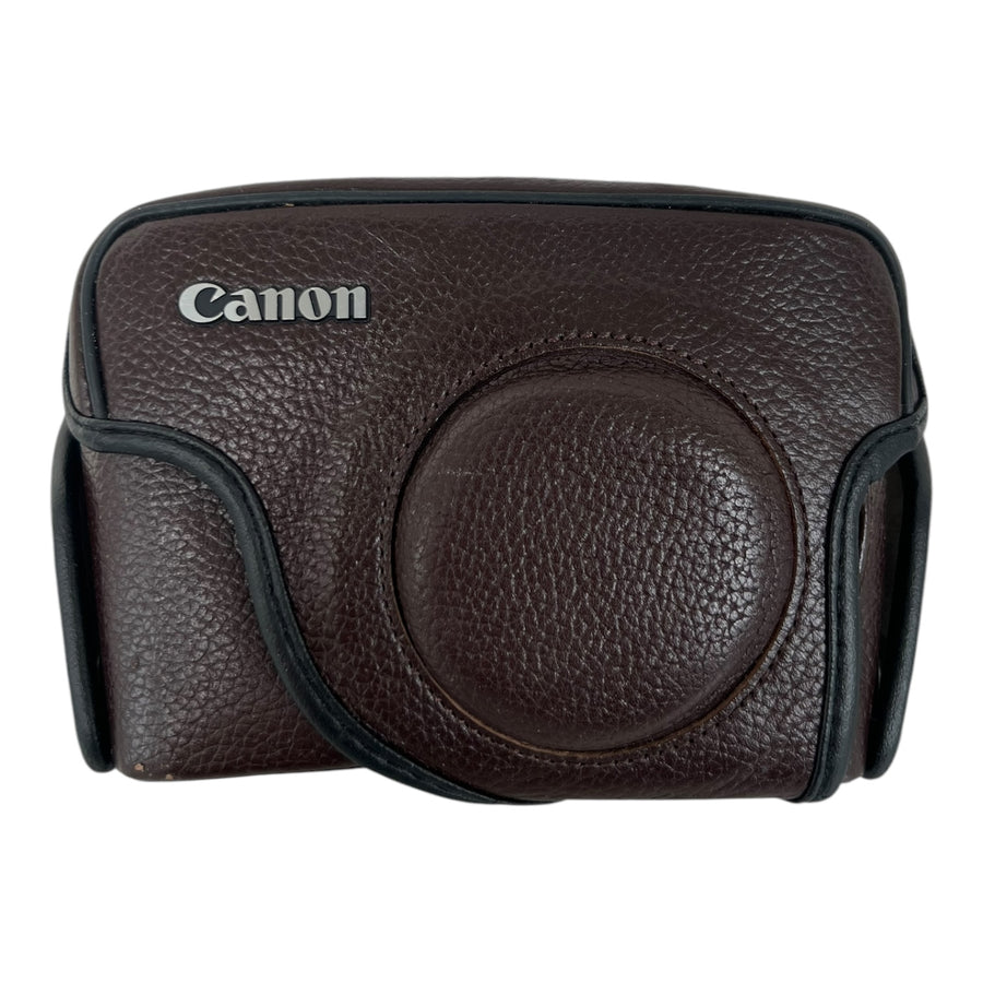 Canon-PowerShot G12 Leren Camera Case - Bruin Tweedehands