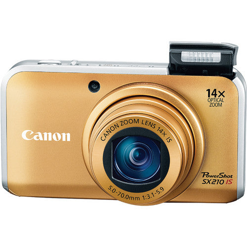 Canon PowerShot SX210 IS Digitale Compact Camera - Goud (Nieuw