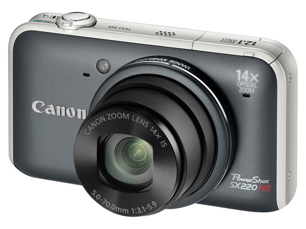 Canon-PowerShot SX220 HS Digitale Compact Camera - Grijs (In doos) Tweedehands