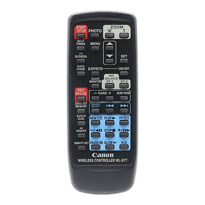 Canon-WL-D77 Remote voor MiniDV Camcorders (ZR, GL2, Optura en Elura) (Nieuw)