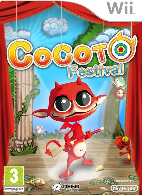Nintendo Wii Cocoto Festival, doos voorkant, tweedehands