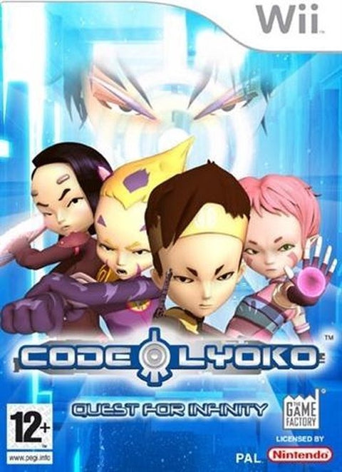 Nintendo Wii Code Lyoko Quest for Infinity van The Game Factory, doos voorkant met de vier helden, tweedehands