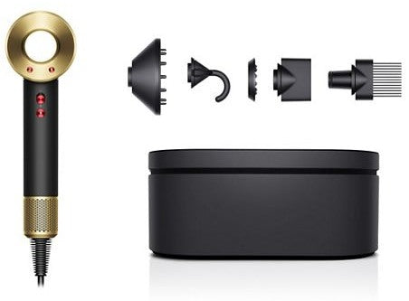 Supersonic Föhn Haardroger - HD07 - Onyx Black/Gold (Incl. Case + 5 Opzetstukken)