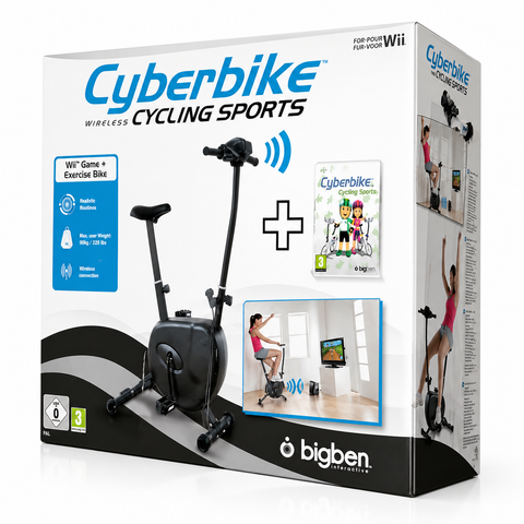 Cyberbike Cycling Sports + Hometrainer voor Nintendo Wii - Edition Wireless (Nieuw)