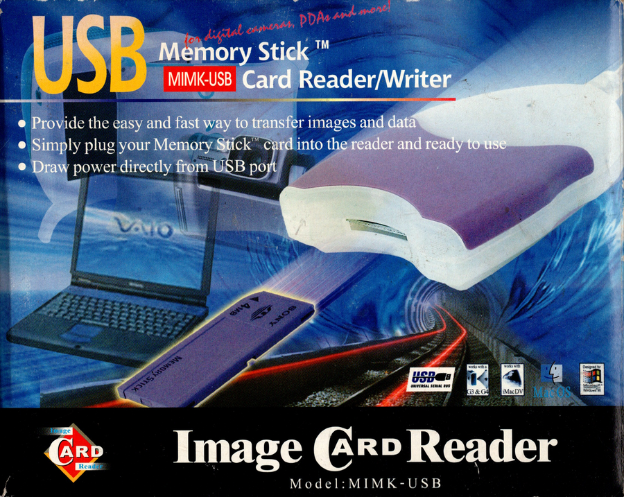 Datafab-Memory Stick USB‑A Kaartlezer (MIMK‑USB) (Nieuw)