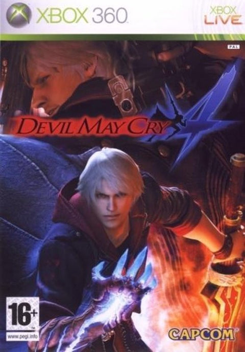 Xbox 360 Devil May Cry 4, doos voorkant, tweedehands