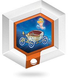 Disney Infinity power disc Cinderella's Coach, zeshoekige disc met Assepoester en haar koets