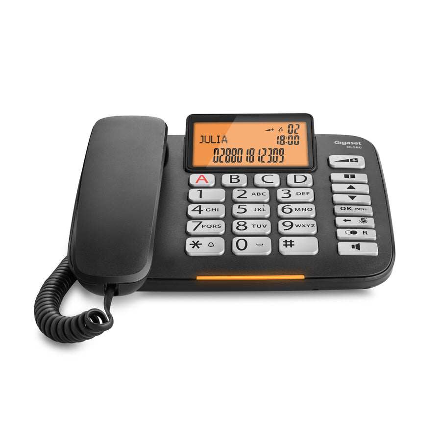 Gigaset-DL580 Vaste Telefoon Zwart (Nieuw)