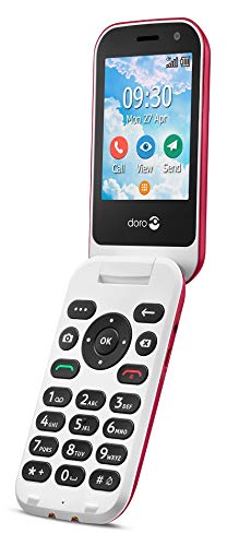 Doro-7080 - Klaptelefoon met Grote Knoppen voor Senioren - Rood (In doos, zonder cradle!) Tweedehands