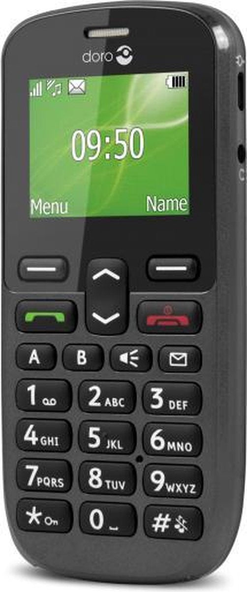 Doro-PhoneEasy 508 - Senioren Telefoon met Grote Toetsen en Noodknop - Zwart (Nieuw)