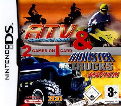 DS-2 in 1: Monster Trucks Mayhem & ATV - Thunder Ridge Riders Tweedehands