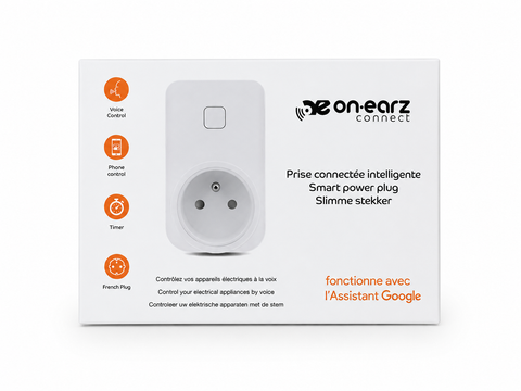 Onearz Connect wifi slimme stekker, wit, verpakking voorkant