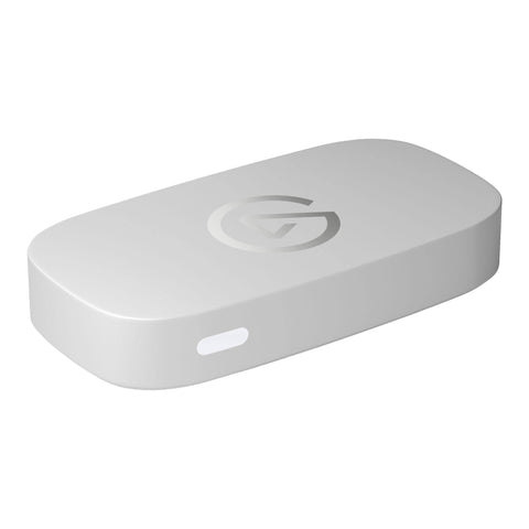Elgato Game Capture Neo, wit, schuin van voren met status-led