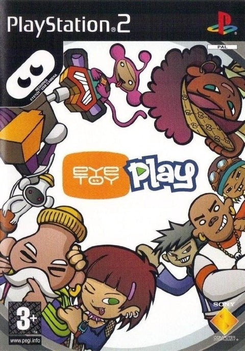 PlayStation 2 EyeToy Play, doos voorkant met label USB camera vereist, tweedehands