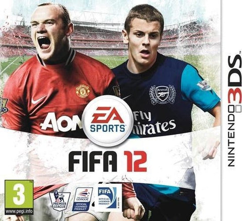 Nintendo 3DS FIFA 12, doos voorkant, tweedehands
