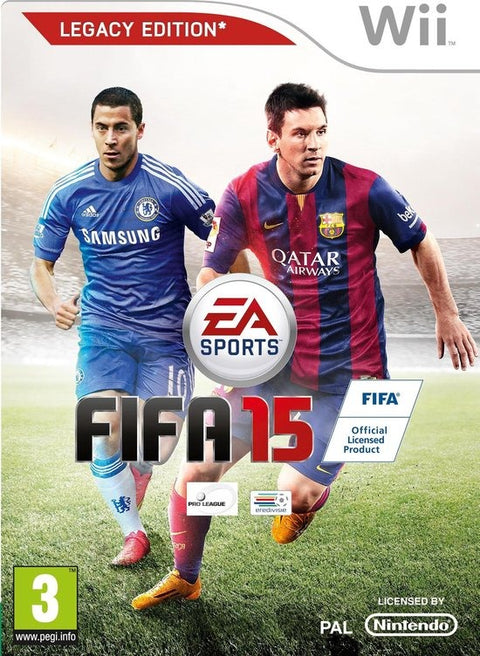 Nintendo Wii FIFA 15 Legacy Edition, doos voorkant, Franse uitgave, tweedehands