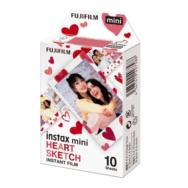 Fujifilm-Instax Mini Film - Heart Sketch - 10 Stuks (Nieuw)