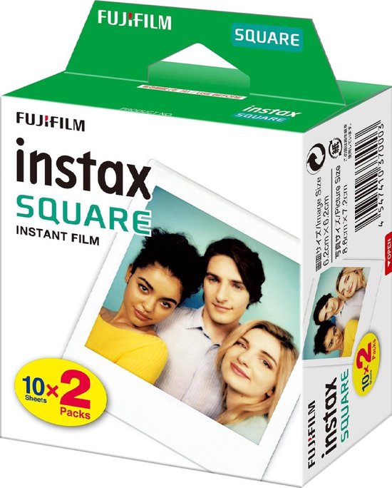 Fujifilm-Instax Square Instant Fotopapier met Wit Kader - 20 Vellen (Expired)-tweedehands
