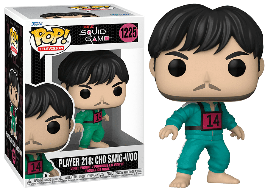 Funko-Pop! Netflix Round 6 / Squid Game: Player 218: Cho Sang-Woo - Nr 1225 (In doos) Tweedehands