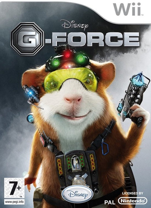 Nintendo Wii Disney G-Force, doos voorkant met cavia met nachtkijker, tweedehands