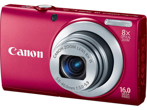 Canon-PowerShot A4000 IS HD Digitale Compact Camera - Rood (In doos)-tweedehands