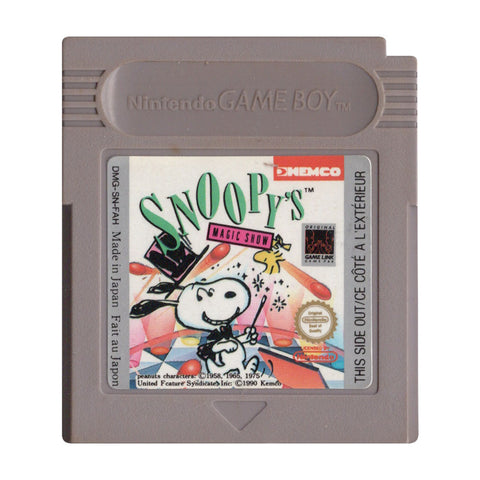 Game Boy-Snoopy's Magic Show (Losse Cassette) Tweedehands