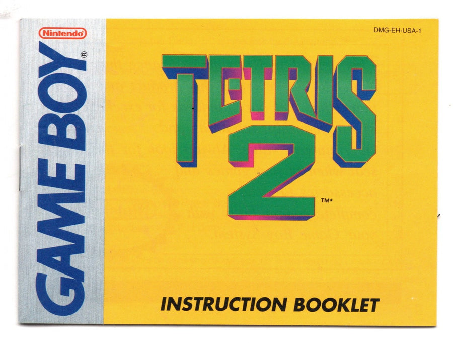 Game Boy-Tetris 2 - Manual/Handleiding Tweedehands