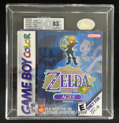 Game Boy-The Legend of Zelda: Oracle of Ages (Compleet, UKG graded) Tweedehands