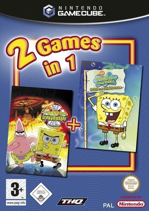 Gamecube-2 Games in 1: SpongeBob SquarePants: SuperSponge / SpongeBob SquarePants: Battle for Bikini Bottom Tweedehands