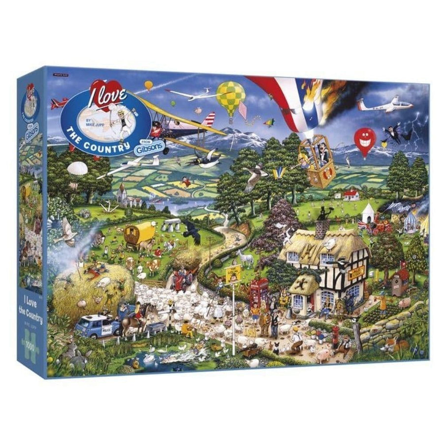 Gibsons-I Love the Country - 1000 Stukjes - Puzzel (Nieuw)