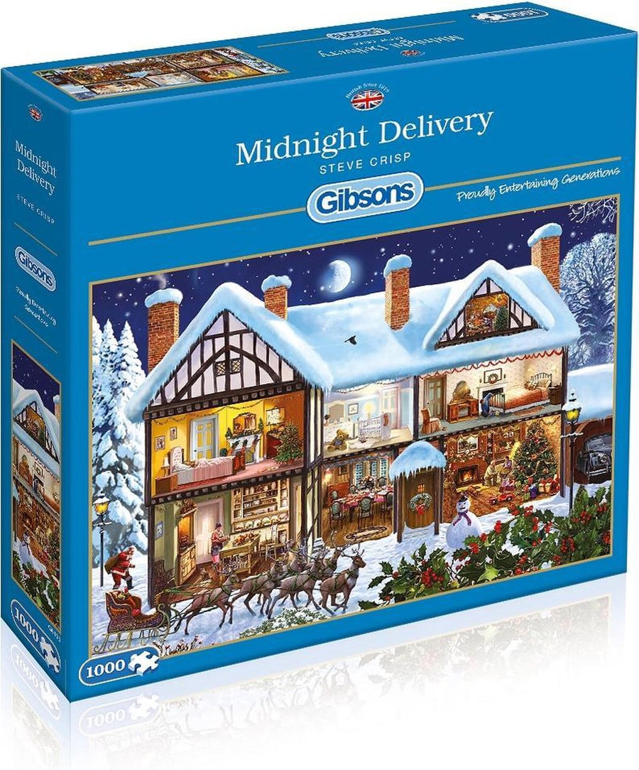 Gibsons-Midnight Delivery - Steve Crisp - 1000 Stukjes - Puzzel (Nieuw)