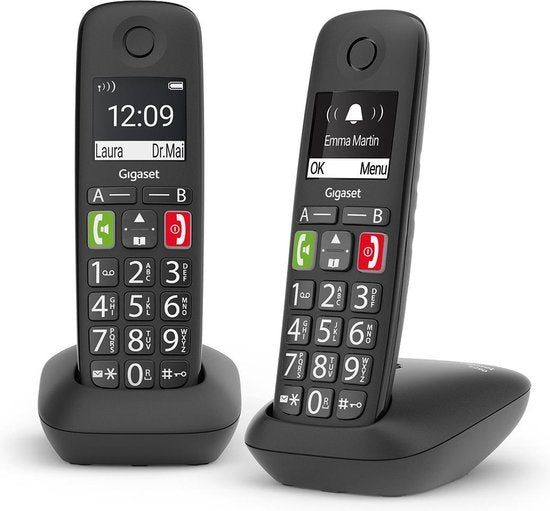 Gigaset-E290 Duo Vaste Huistelefoons Set - Extra grote knoppen + Geluid Tweedehands